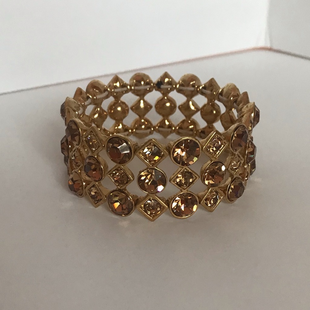 Citrine Gold Cuff Bracelet